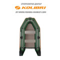KOLIBRI - Надуваема моторна лодка с твърдо дъно KM-280 Book Deck зелена